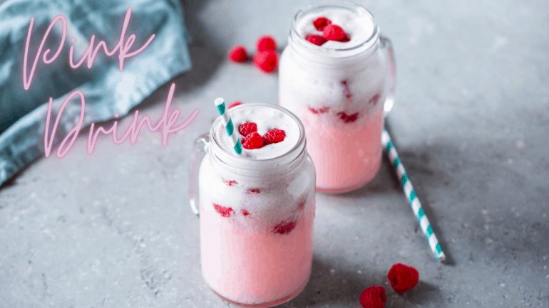 Pink, cremig, erfrischend - der Pink Drink!