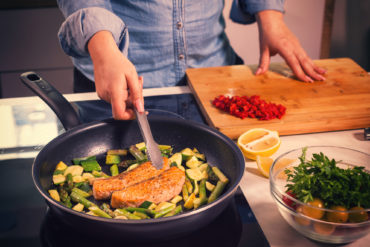 Braten ohne Öl und Fett